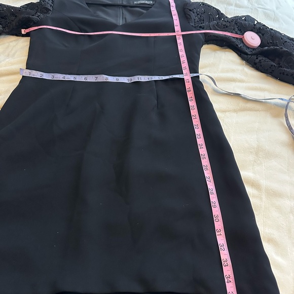 Alice & Trixie Black Dress with Lace Sleeves - Picture 12 of 13